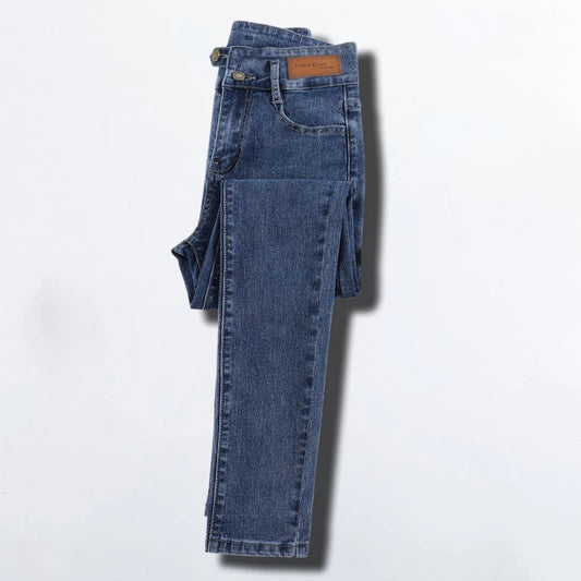 Women's SHOWLONG Jeans New high waisted elastic pants